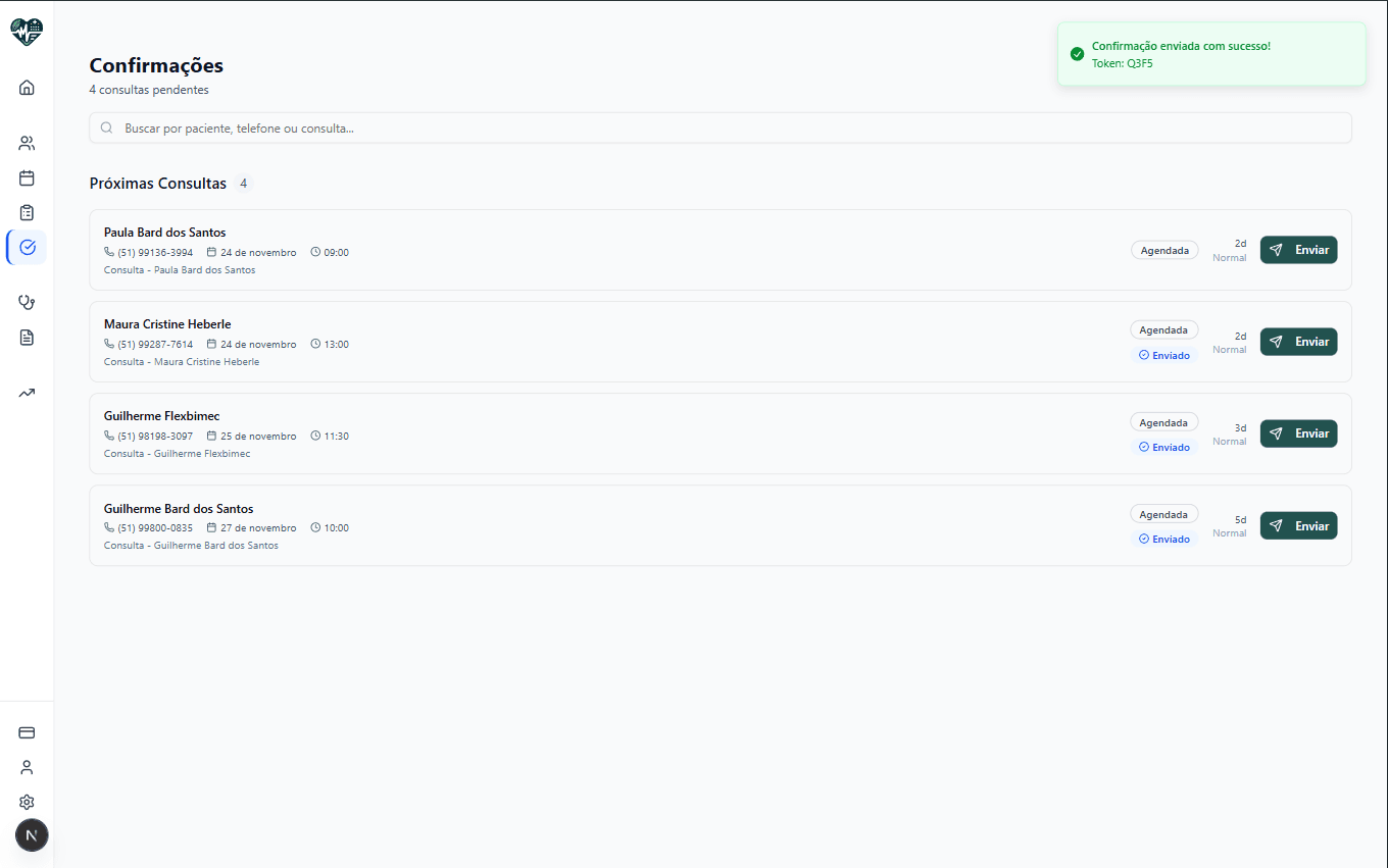 Confirmações via WhatsApp Human Doctor